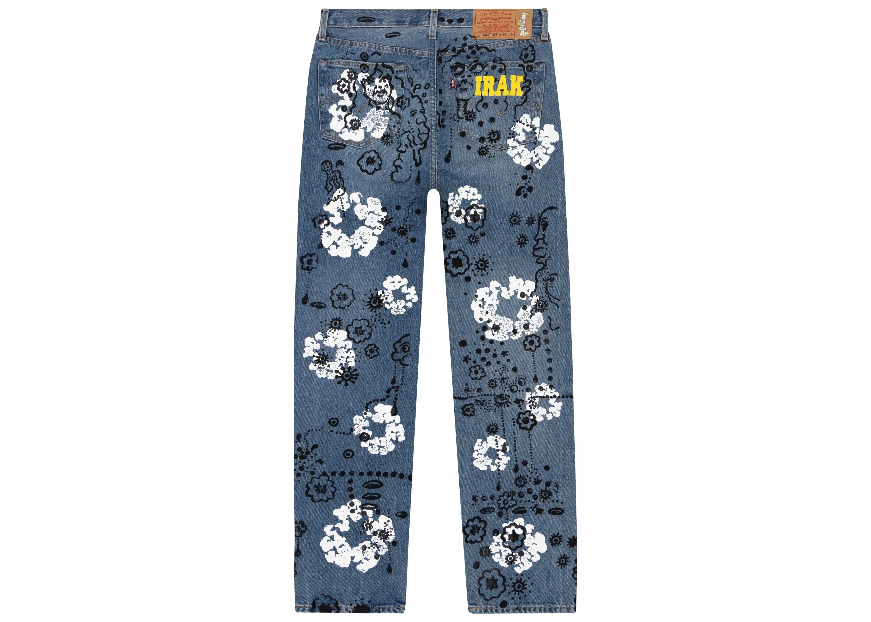 Denim Tears Irak Tears 501 Jean Vintage Blue Light Wash