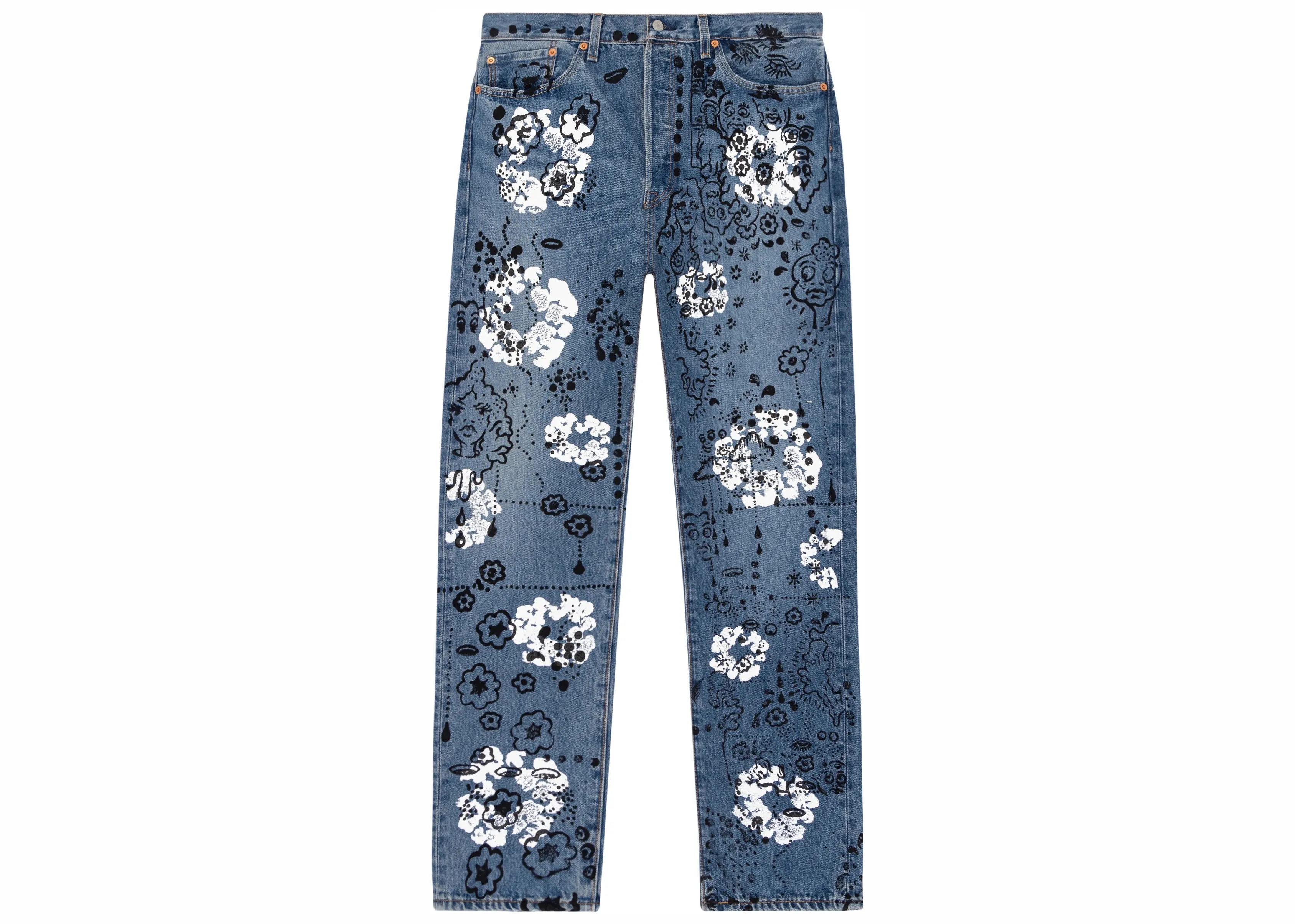 Denim Tears Irak Tears 501 Jean Vintage Blue Light Wash