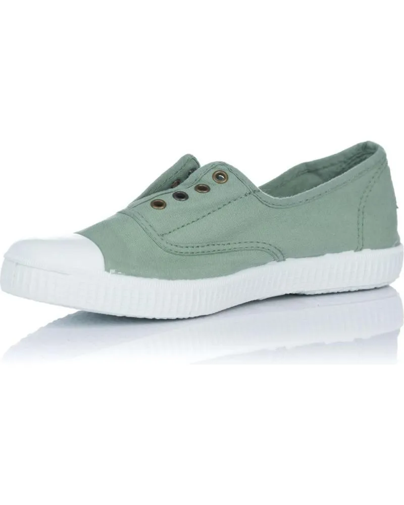 Deportivas VICTORIA  de Mujer y Niña y Niño ZAPATILLAS DE LONA INGLESA 106623 S  VERDE