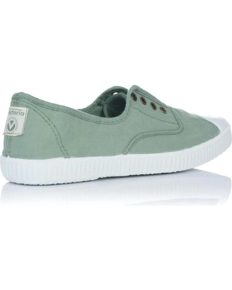 Deportivas VICTORIA  de Mujer y Niña y Niño ZAPATILLAS DE LONA INGLESA 106623 S  VERDE