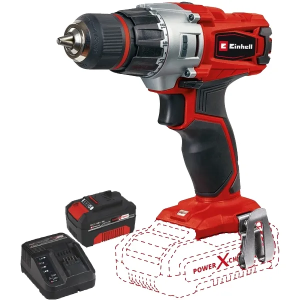 EINHELL  TECD 18/2 LI PXC  TALADRO Y ATORNILLADOR SIN BATERíAS Y CARGADORES, LIION, 18 V,  AH, 44 NM + EINHELL  PXC STARTE