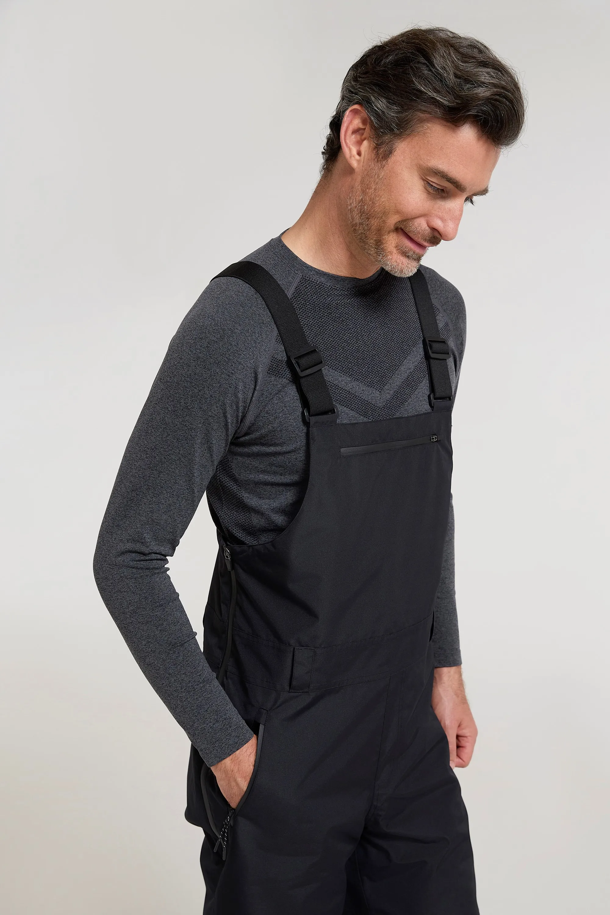 Eris pantalones de esquí impermeables con peto para hombre