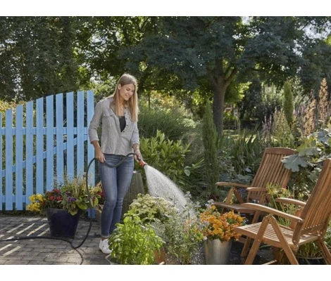 Gardena Set De Manguera Textil Liano De 10 m Con Conector Para Grifo Interior