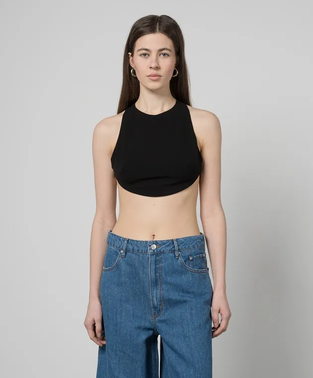 Gauchere Black top with an open back