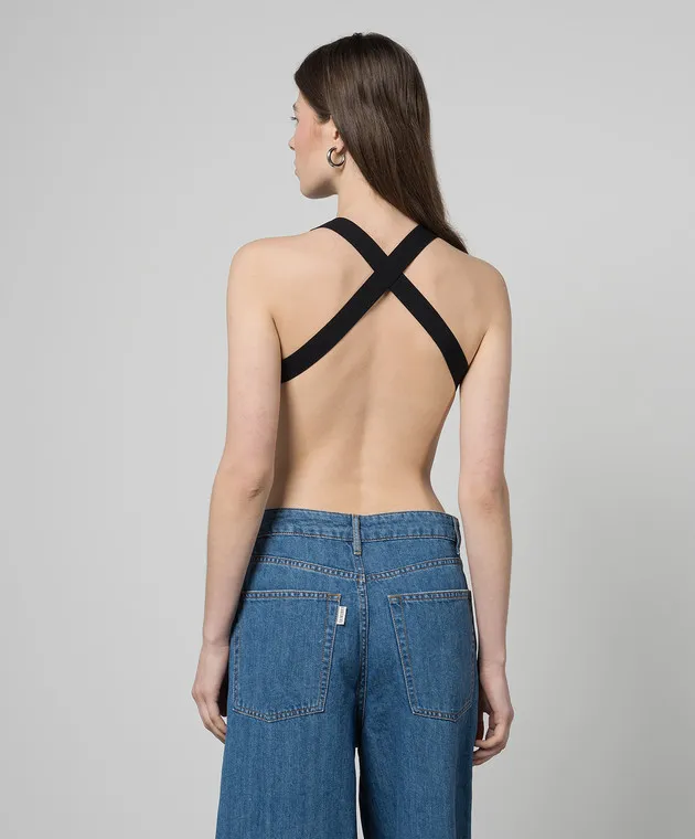 Gauchere Black top with an open back