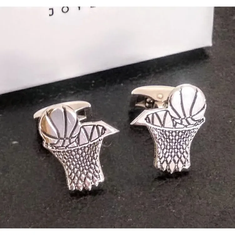 Gemelos baloncesto personalizados en plata de ley