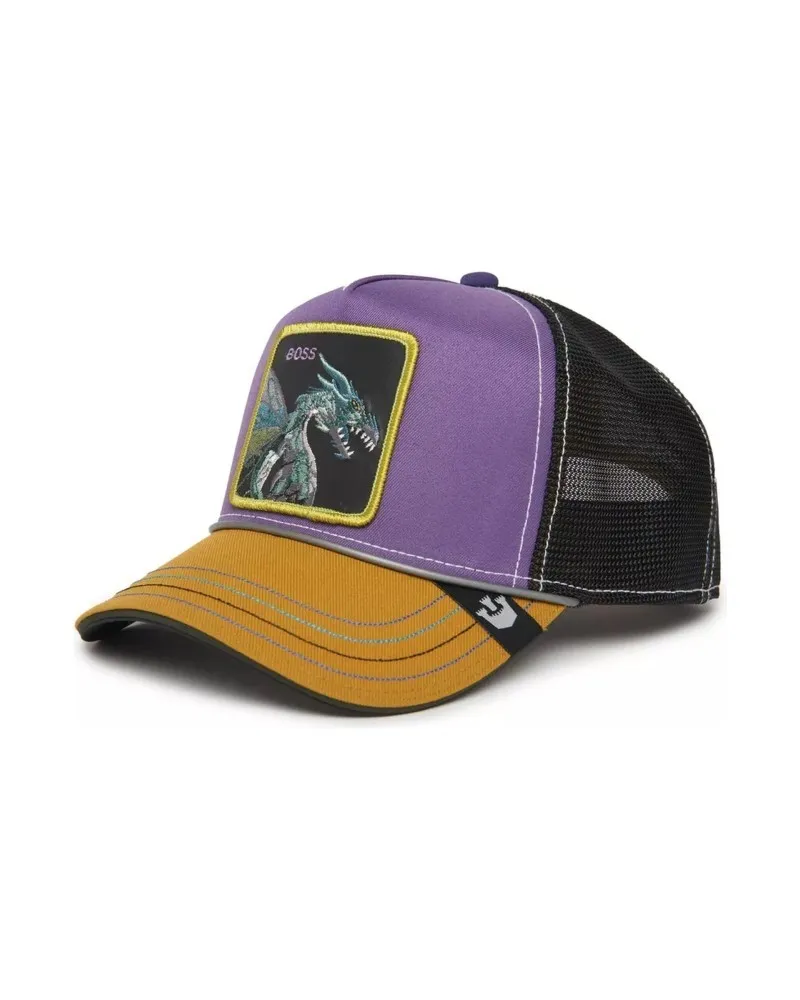 Gorra goorin bros morada dragon hammer and spike trucker cap