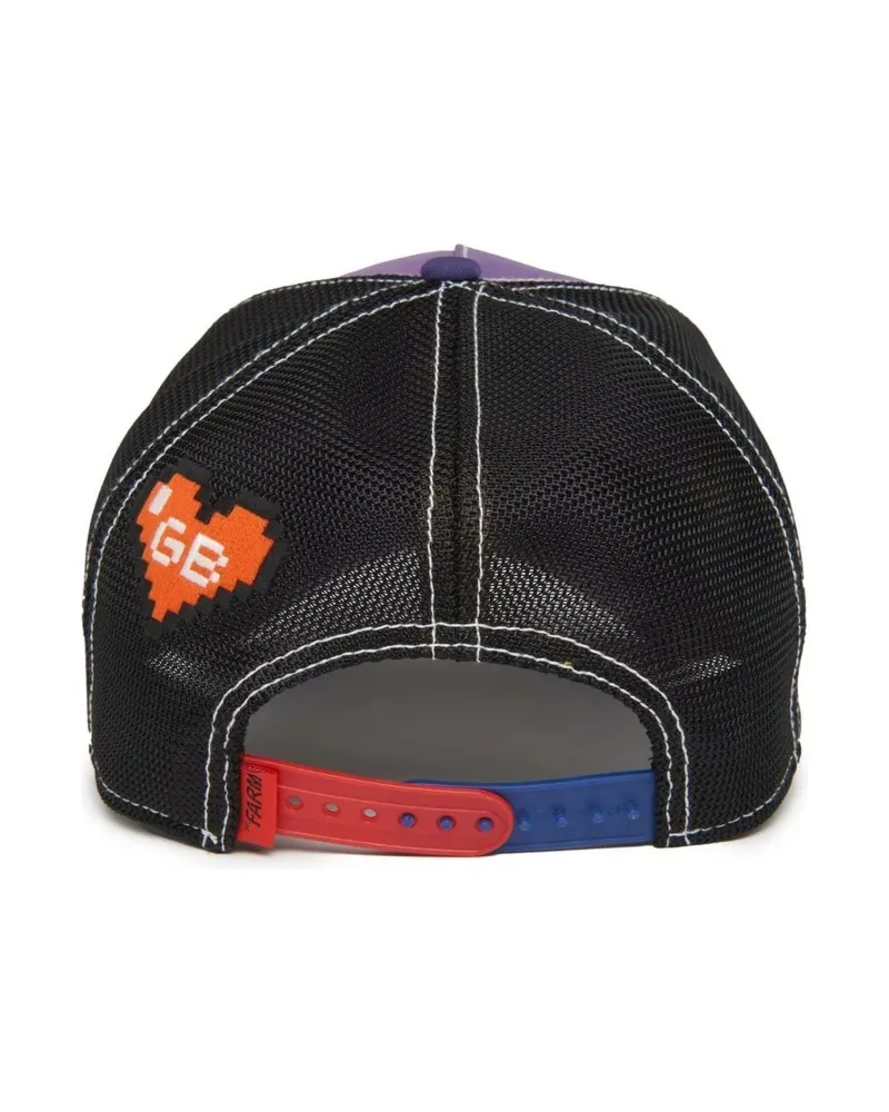 Gorra goorin bros morada dragon hammer and spike trucker cap
