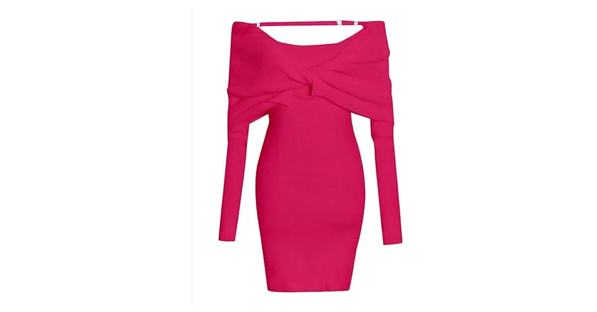 Jacquemus Vestidos Rosa Fucsia 