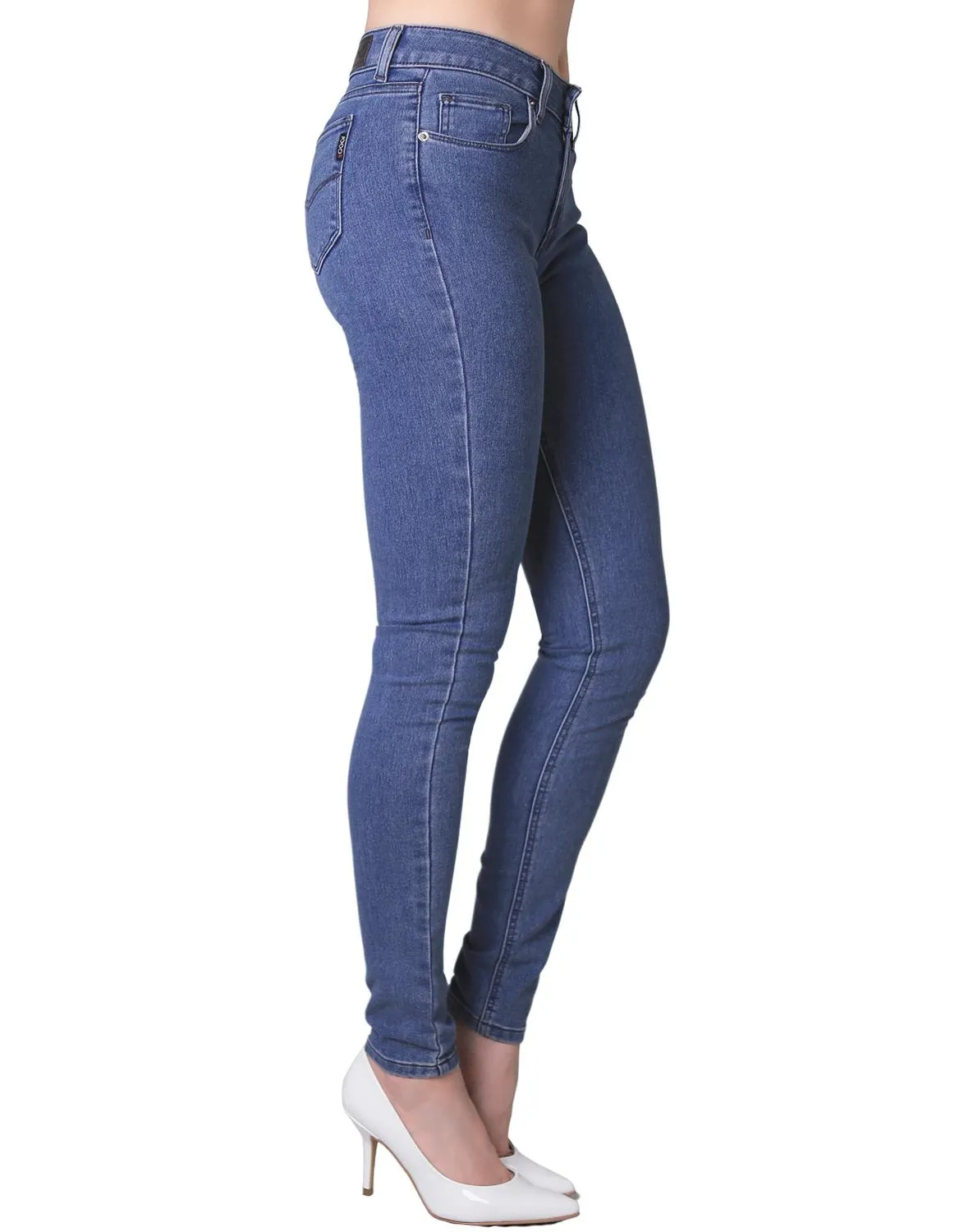 Jeans Mujer Básico Skinny Azul Oggi 59101929