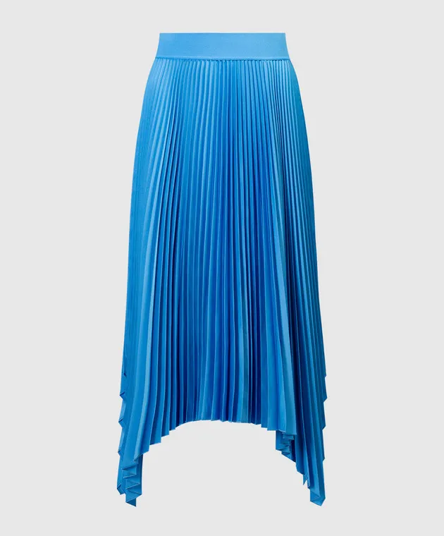 JOSEPH Ade blue pleated skirt