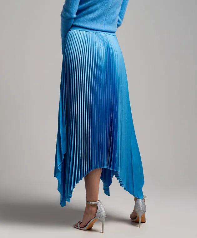 JOSEPH Ade blue pleated skirt