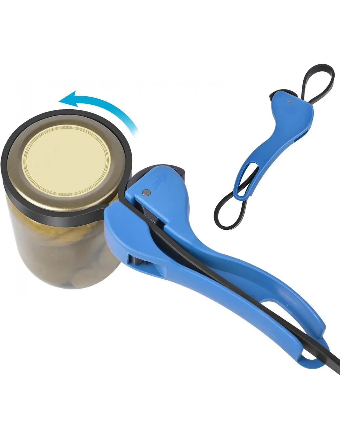 Juego de 2 llaves para quitar filtros con correa de goma ajustables, universal
