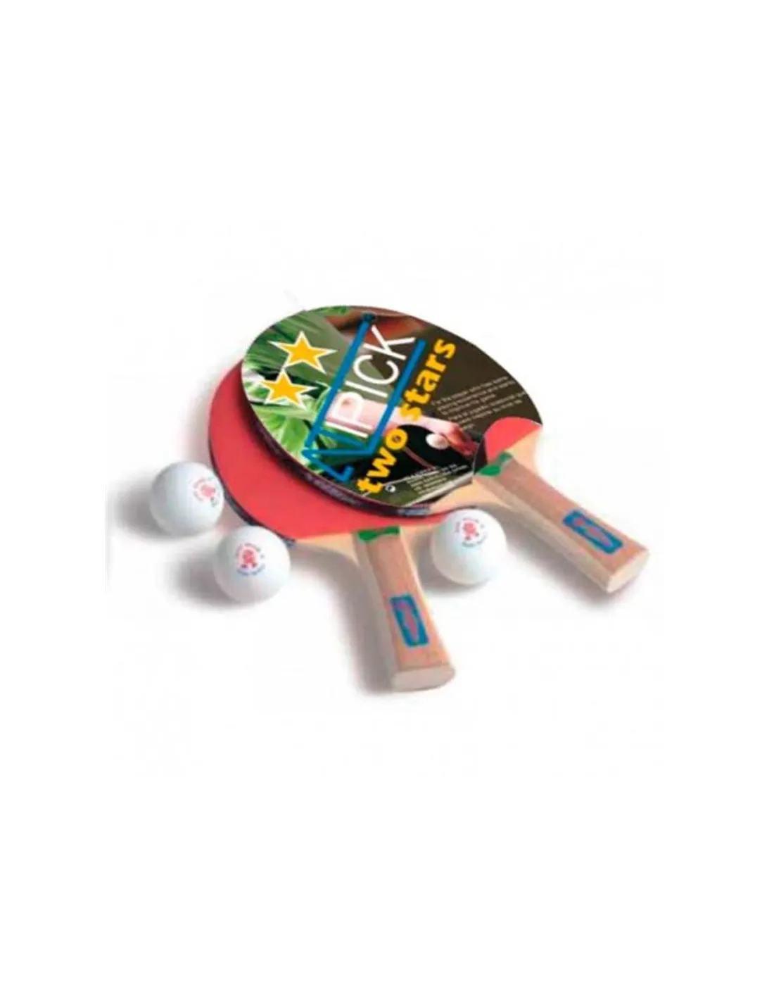 JUEGO PINGPONG ATIPICK 2 PALAS ** + 3 PELOTAS, EN BLISTER