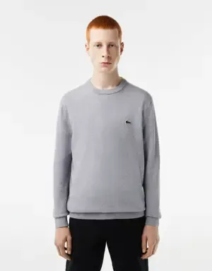 Lacoste Jersey de hombre en algodón ecológico con cuello redondo