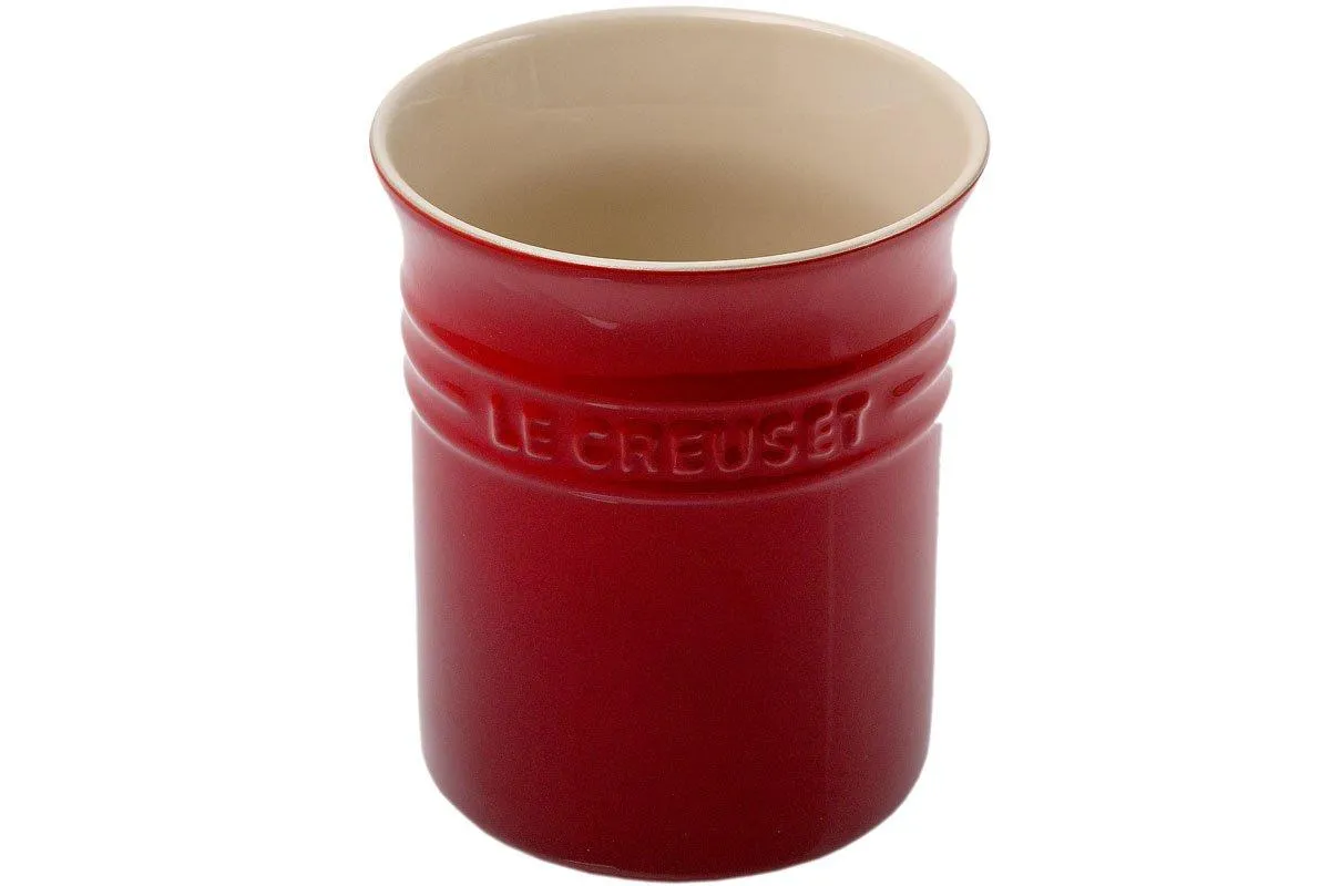Le Creuset tarro de utensilios rojo cereza, 15 cm
