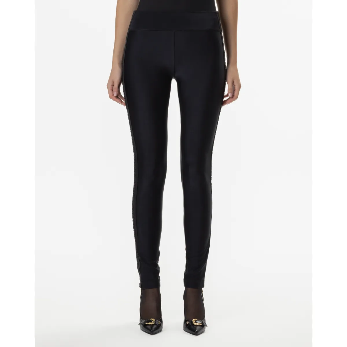 Leggings Versace Jeans Couture 77HAC114 Negro