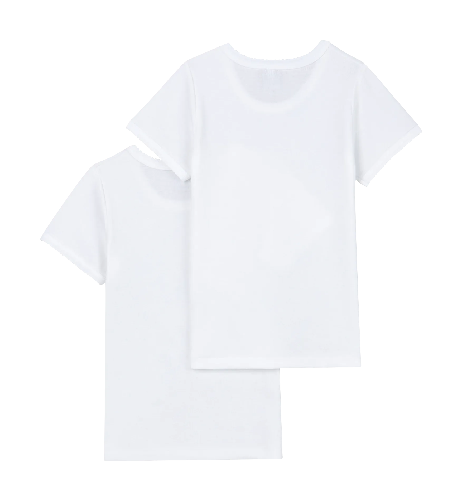 Lote de 2 camisetas de algodón en multicolor