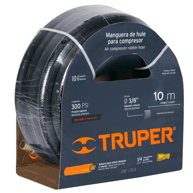 Manguera Armada 3/8" P/Aire 10M 19016 Truper