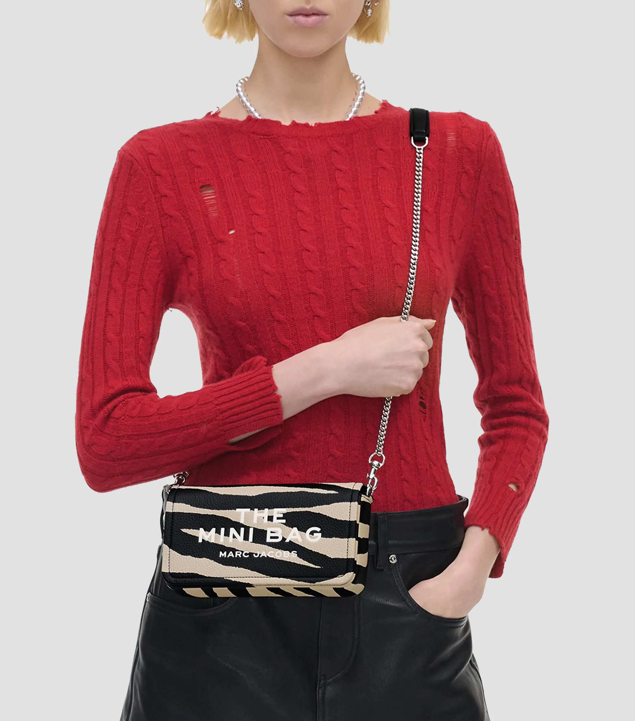 Marc Jacobs Bolso crossbody en piel The Zebra Mujer