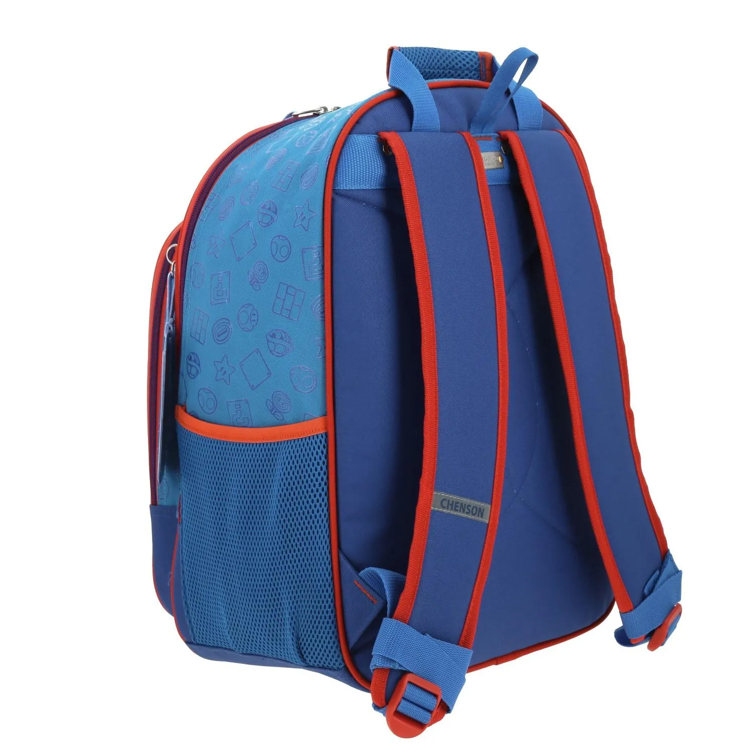 Mochila Grande Para Nio Chenson Mario Bros Azul Dulp