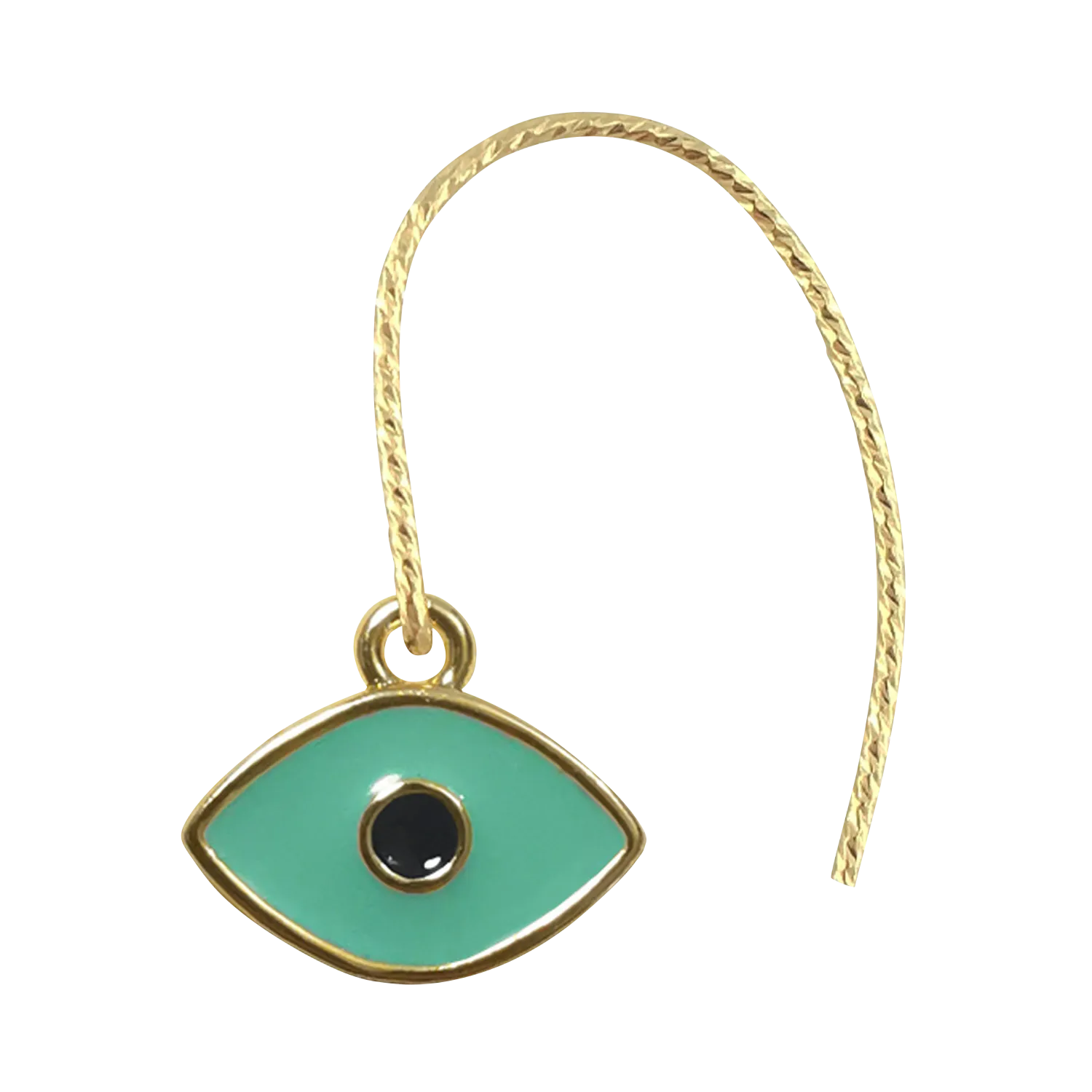 MON PRECIEUX GEM Pendiente de ojo protector en azul