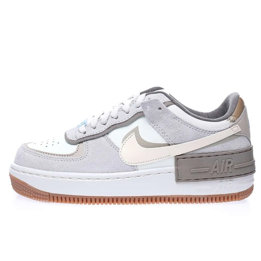 Nike WMNS Air Force 1 Shadow»Fog Gray/Ivory/White/Purple»
