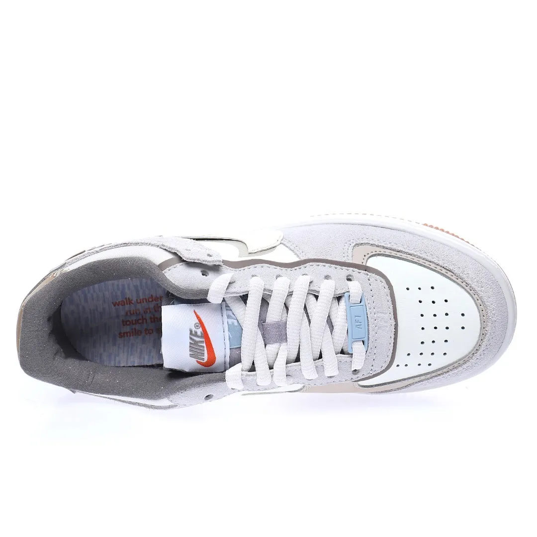 Nike WMNS Air Force 1 Shadow»Fog Gray/Ivory/White/Purple»