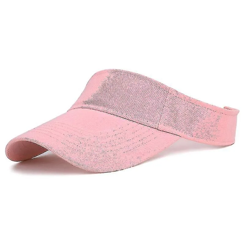 No Top Sun Hat ,unisex Sports Hat / Beach Hat, Golf Sun Hat, Uv Protection(pink)