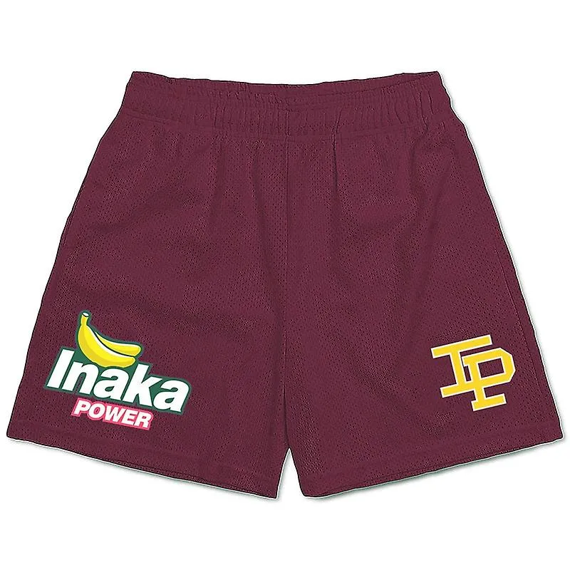 Nuevos Pantalones Cortos Inaka Hombres Mujeres Classic Gym Workout Mesh Basketball Shorts Una Capa Inaka Power Shorts F