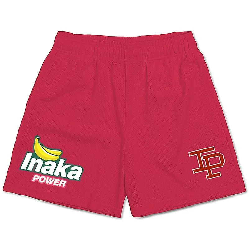 Nuevos Pantalones Cortos Inaka Hombres Mujeres Classic Gym Workout Mesh Basketball Shorts Una Capa Inaka Power Shorts F