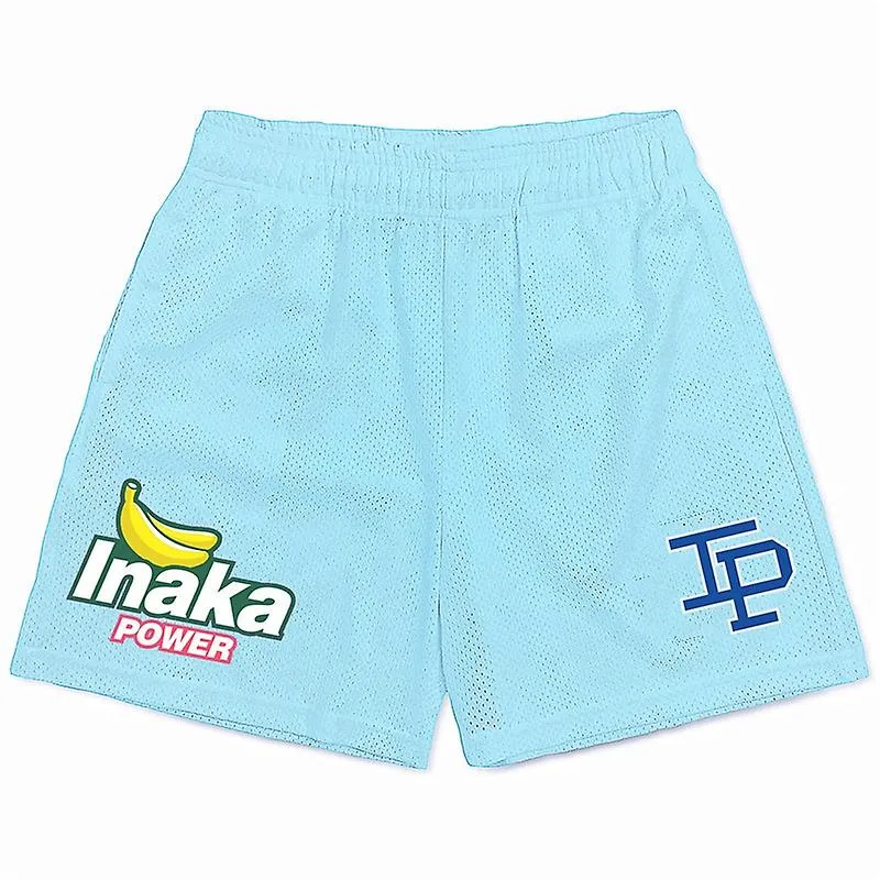 Nuevos Pantalones Cortos Inaka Hombres Mujeres Classic Gym Workout Mesh Basketball Shorts Una Capa Inaka Power Shorts F