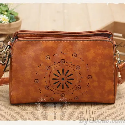 Original Fresh Hellow Out Flower Retro Shoulder Bag