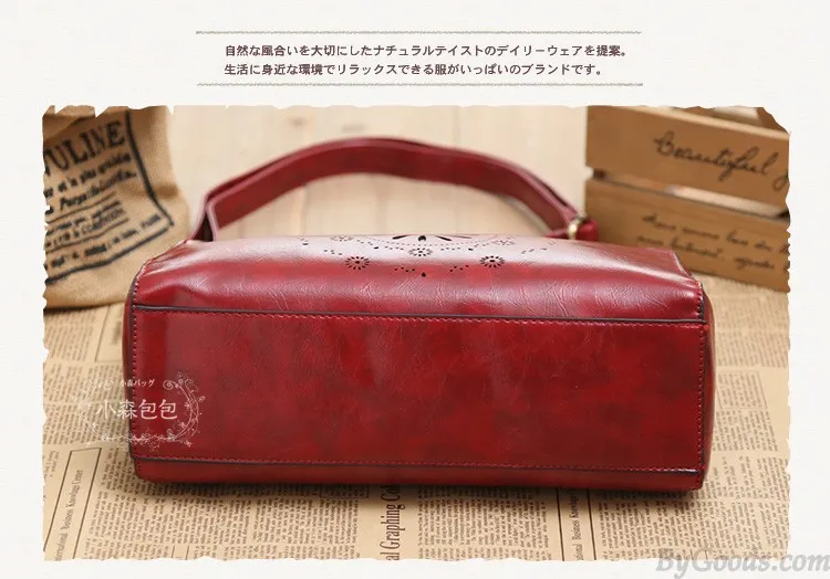 Original Fresh Hellow Out Flower Retro Shoulder Bag