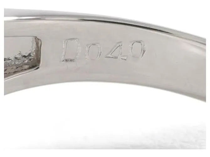 Otras joyas & Other Stories Anillo de platino PT900 con perla de 9 mm y diamante de 0.40 ct en excelente estado Plata 