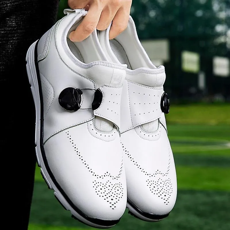 OUTDOOR GRASS QUICK LACING, PU GOLF SNEAKERS SHOES