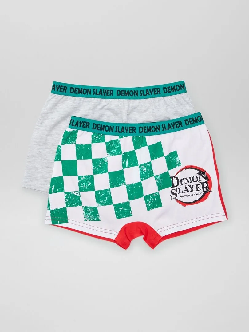 PACK DE 2 BOXERS 'DEMON SLAYER'  GRIS