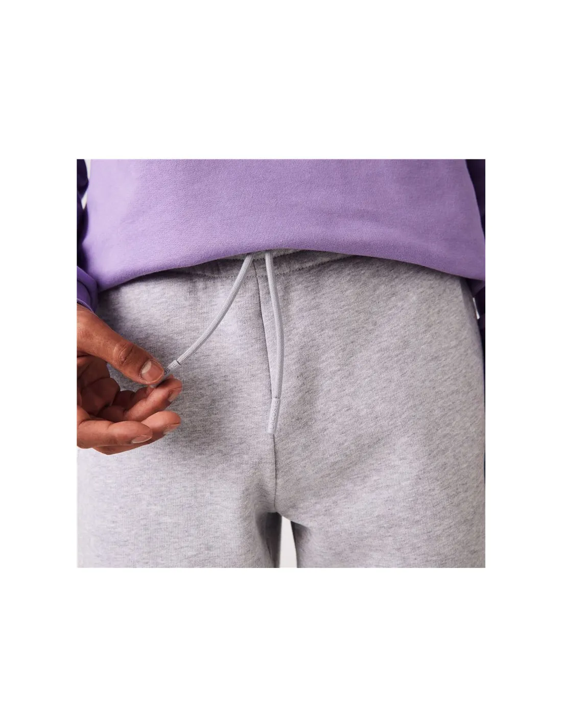 Pantalones largos Lacoste Algodón Eco Hombre Gris