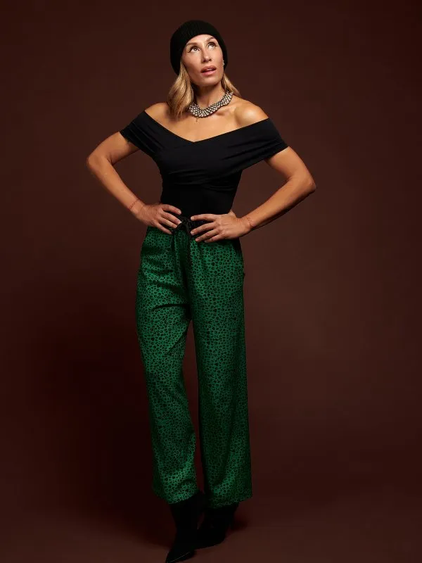 PANTALÓN "ANIMAL PRINT" VERDE