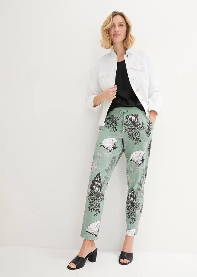PANTALóN DE CHáNDAL VERDE ALGABLANCO LANA