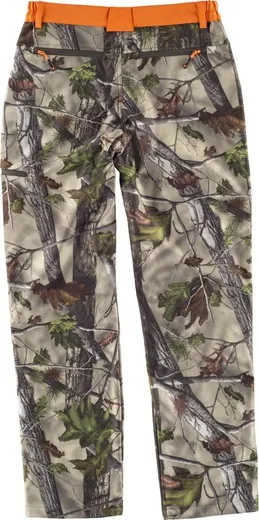 Pantalón Softshell combinado Camuflaje Verde / Naranja