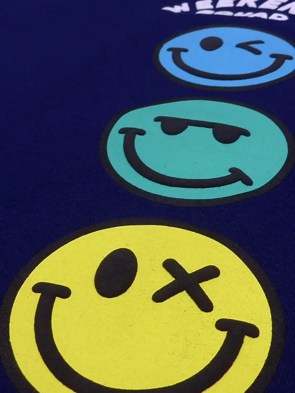 Pijama Smiley World mod. Weekend en azul