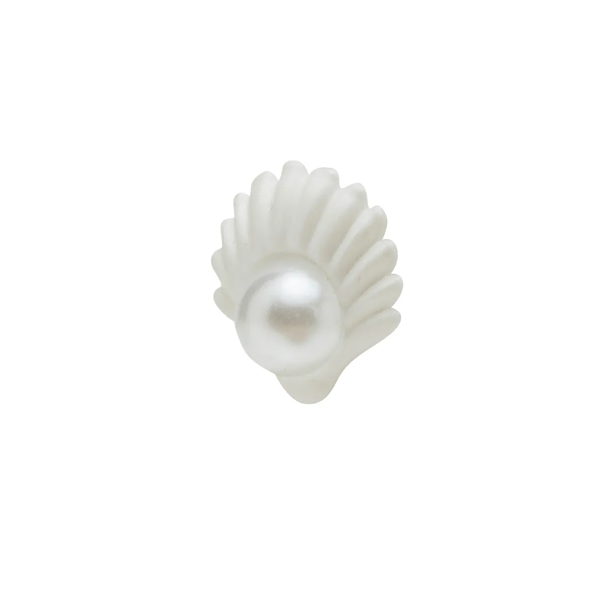 Pin Crocs Jibbitz Oyster Pearl Blanco