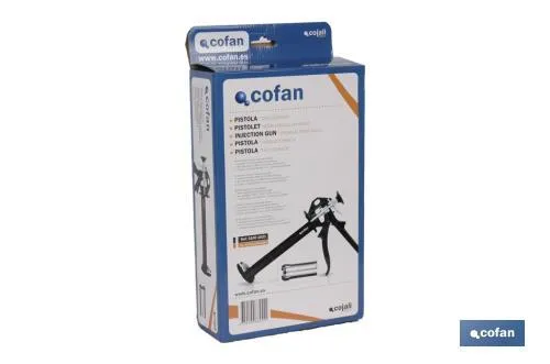 Pistola profesional para resina | Pistola para bricolaje y reformas | Para cartuchos de 380 ml