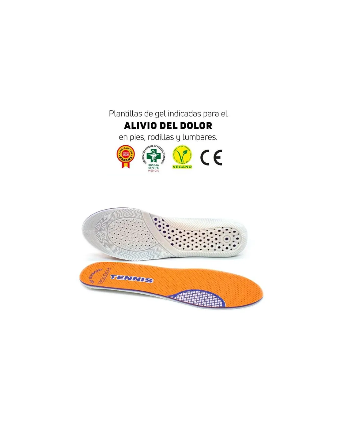 PLANTILLA FOOTGEL TENNIS EUCALIPTO 4347