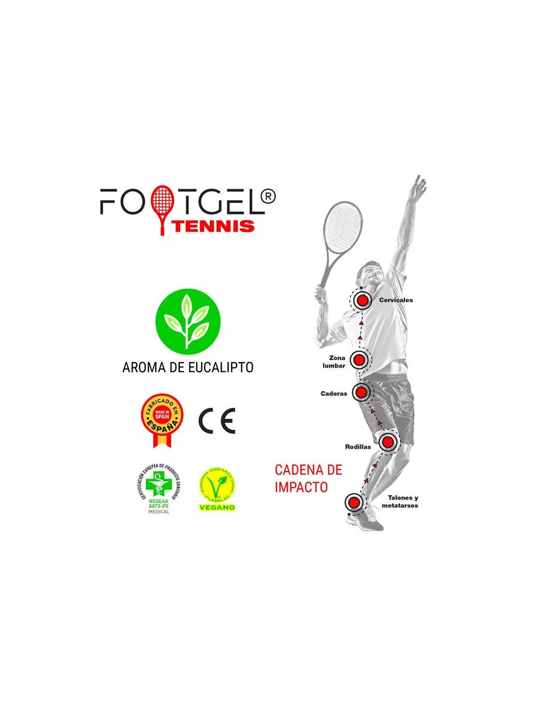 PLANTILLA FOOTGEL TENNIS EUCALIPTO 4347