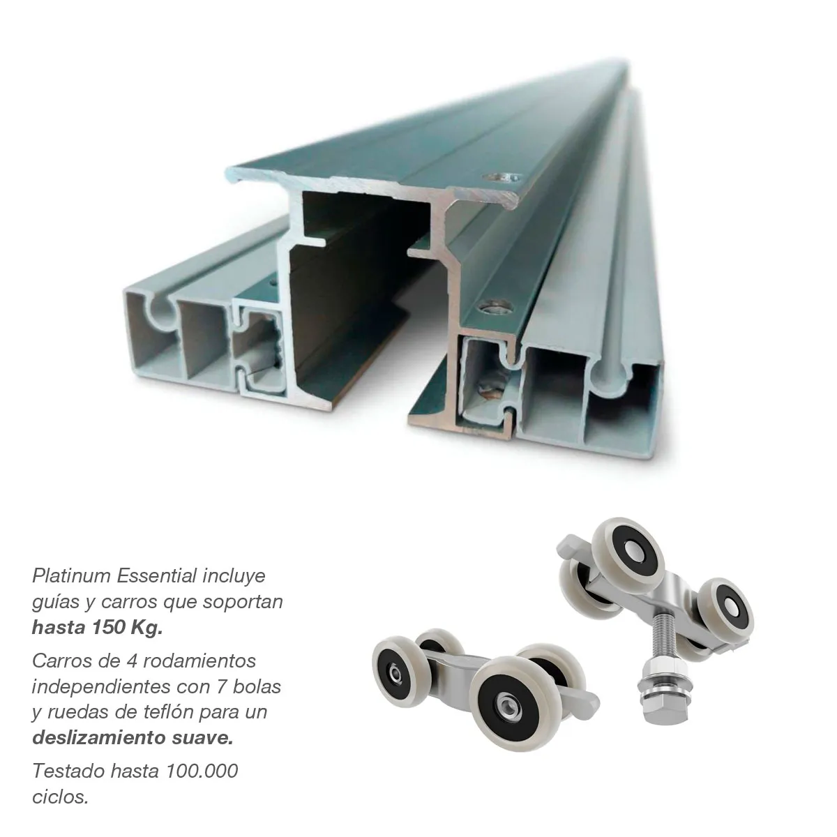 PLATINUM MAESTRO PARA PLADUR  ARMAZóN PARA PUERTAS CORREDERAS DE HOJA úNICA O DOBLE
