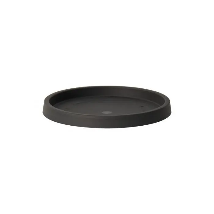 Plato ikon para macetas de  100 cm. Negro (1 unidad)