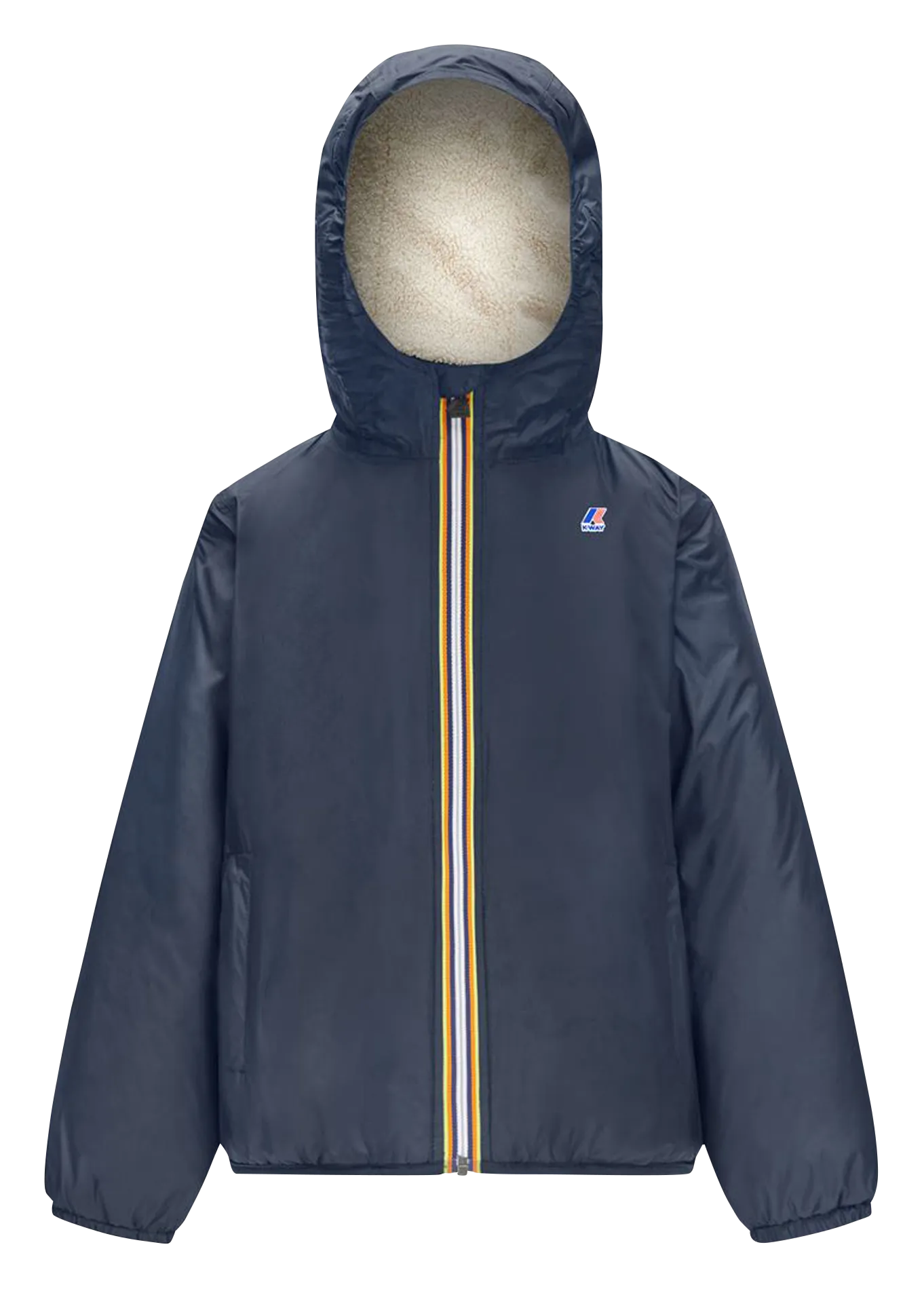 P.LE VRAI 3.0 CLAUDE ORSETTO  CHAQUETA CON CAPUCHA Y FORRO POLAR EN MULTICOLOR