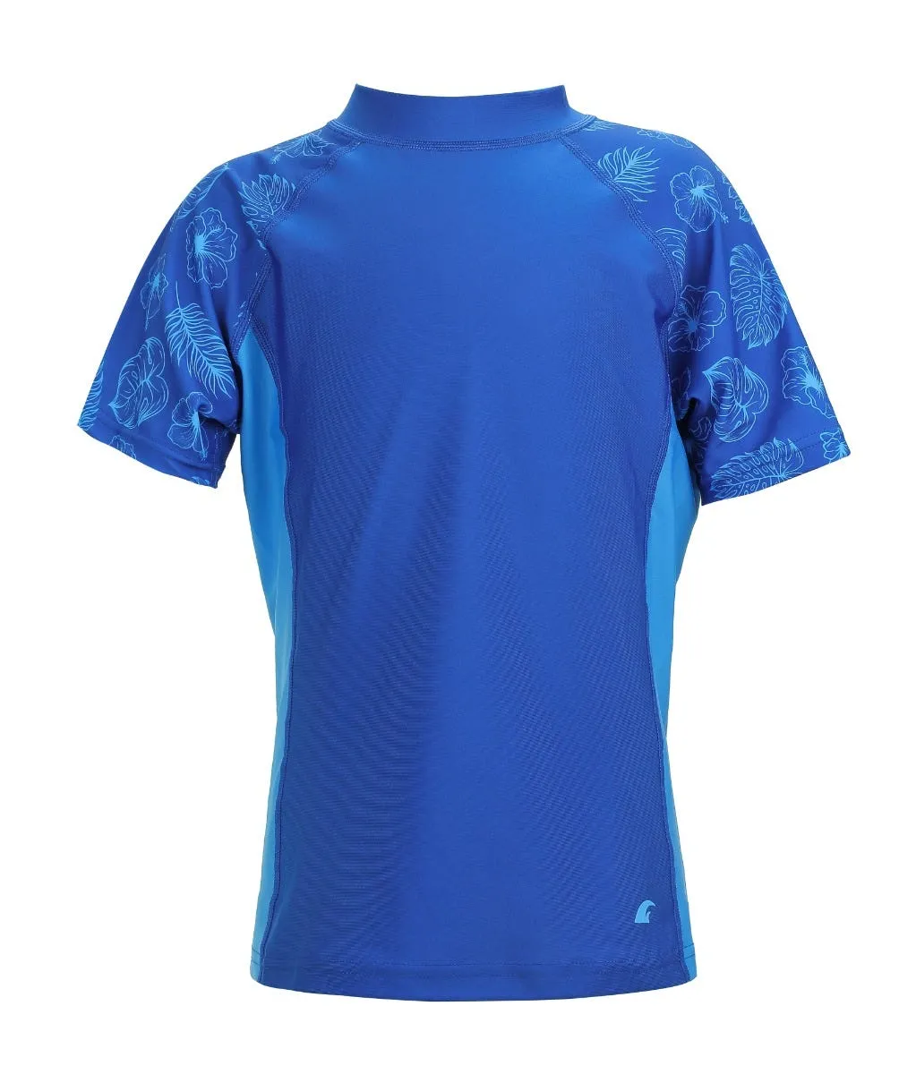 Polera Natación Niño Neptune UV Azul